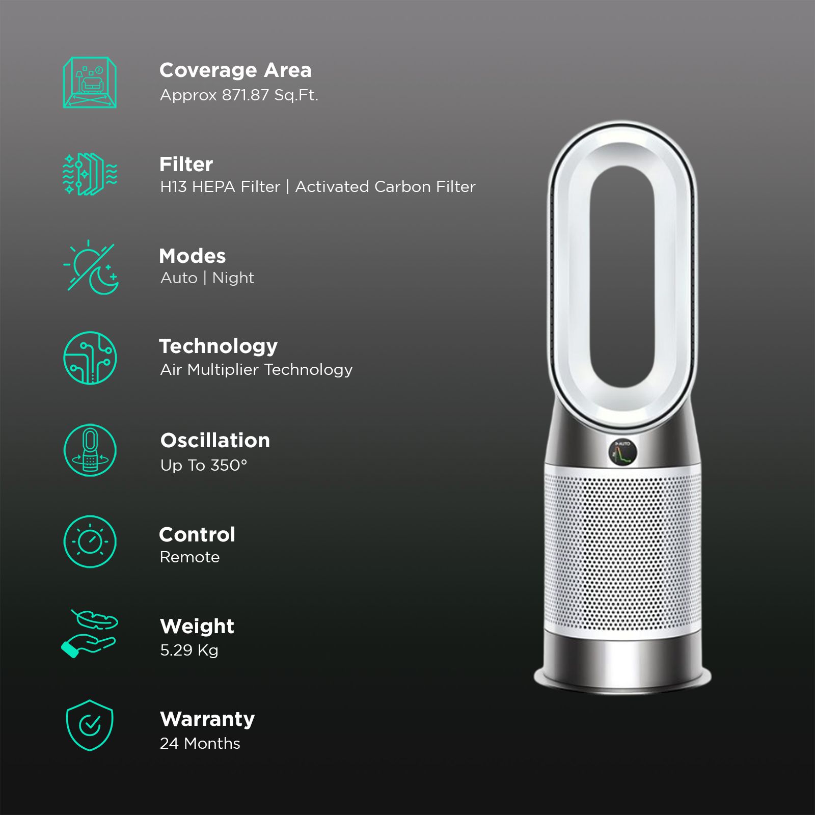 Buy dyson Hot Plus Cool Gen1 HP10 Air Multiplier Technology Air